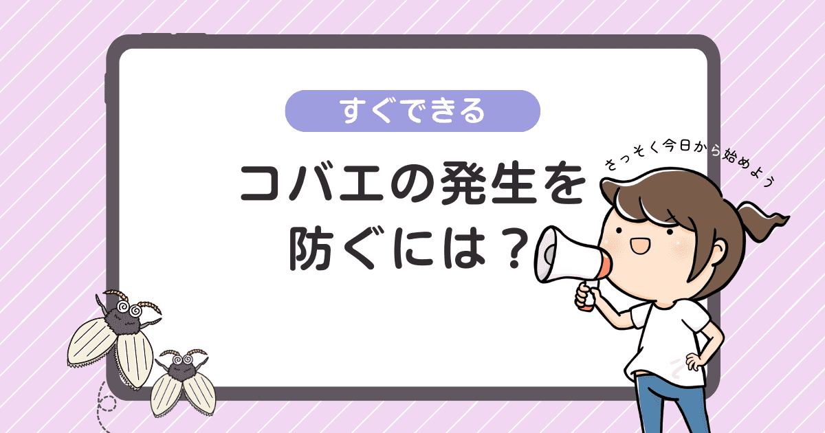 【予防・対策】コバエの発生を防ぐには？