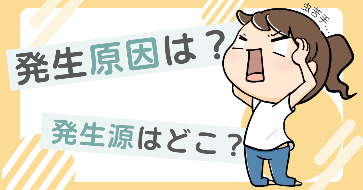 発生源はどこ？虫が発生する原因とは？