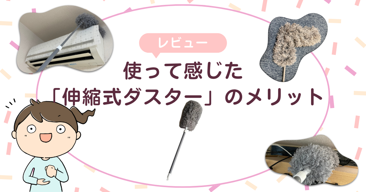 【レビュー】使って感じた「伸縮式ダスター」のメリット