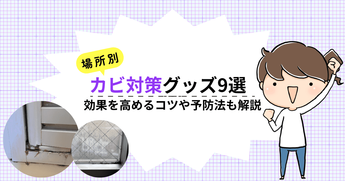 【場所別】おすすめカビ対策グッズ9選｜効果を高めるコツや今すぐできる予防法も徹底解説
