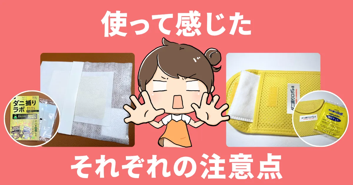 使って感じたそれぞれの注意点