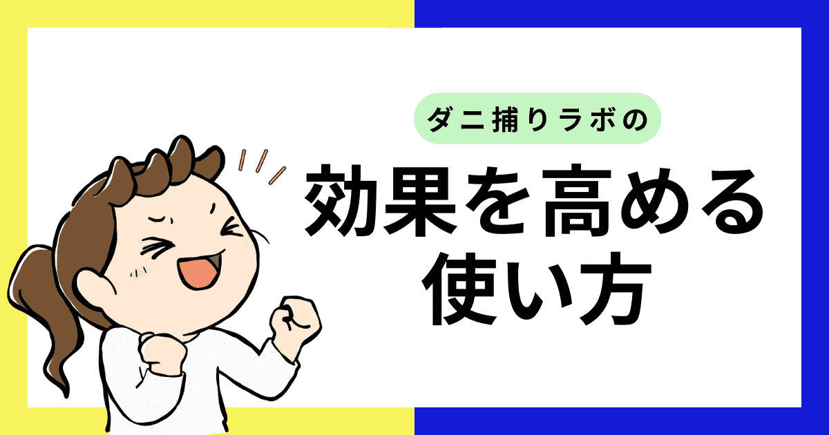 ダニ捕りラボの効果を高める使い方