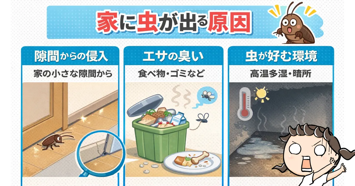 【はじめに】なぜ家に虫が出るのか?