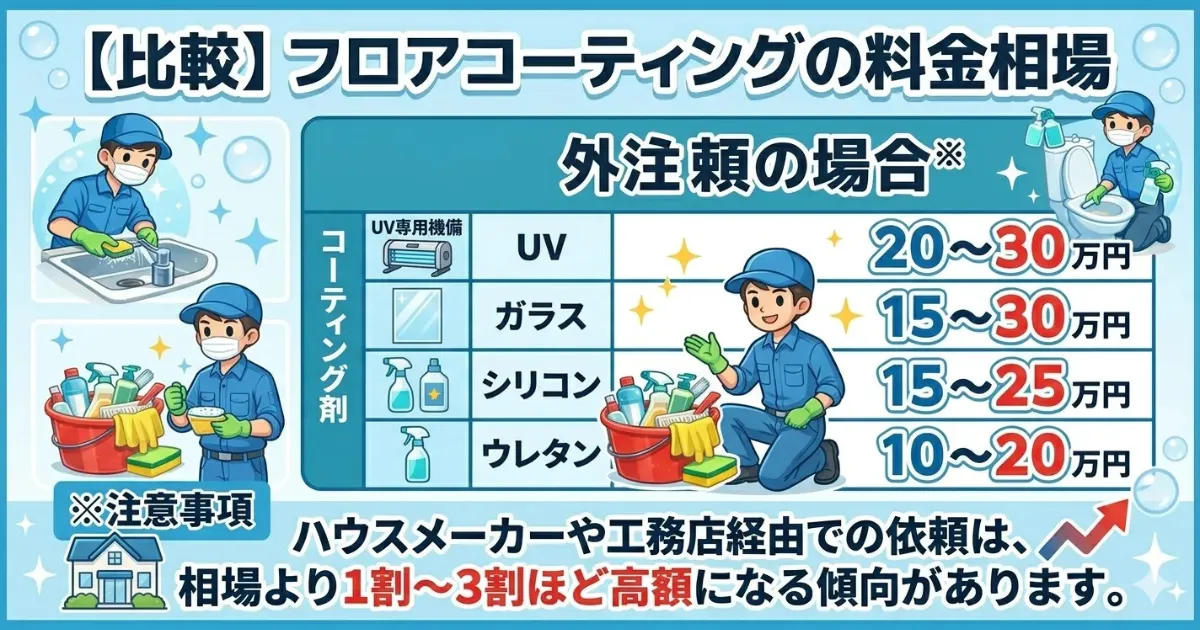 フロアコーティングの料金相場