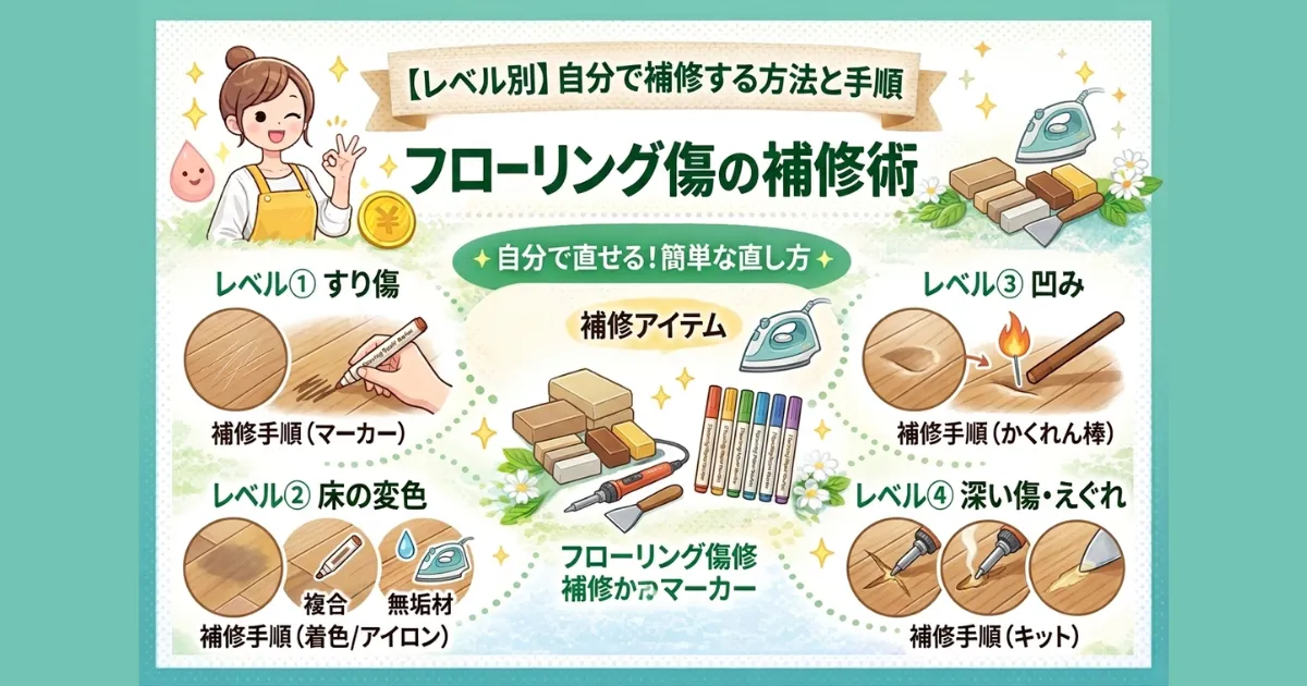 【レベル別】自分で補修する方法と手順