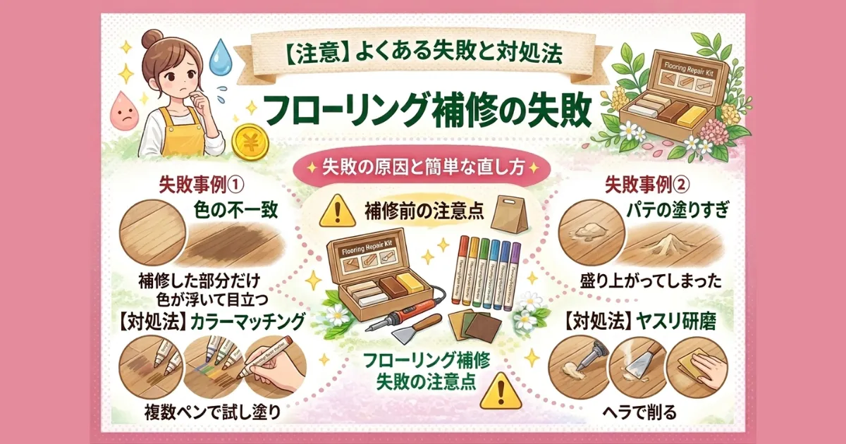 【注意】よくある失敗と対処法