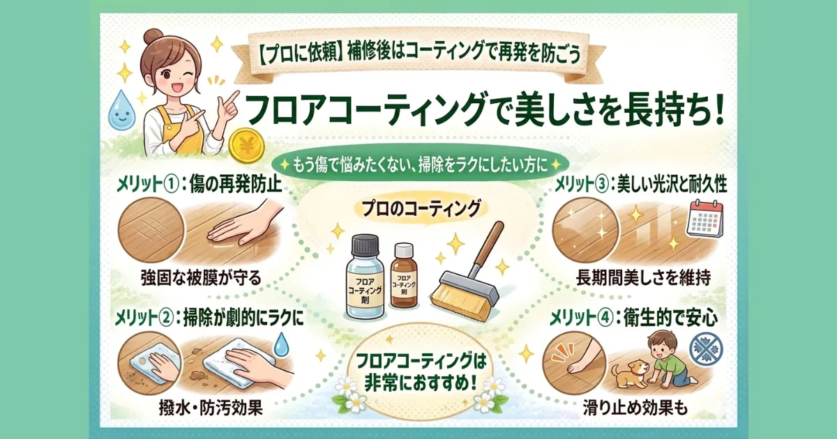 補修後はコーティングで再発を防ごう