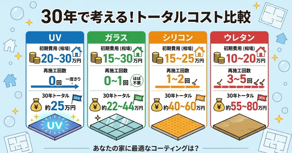 30年で考える！トータルコスト比較