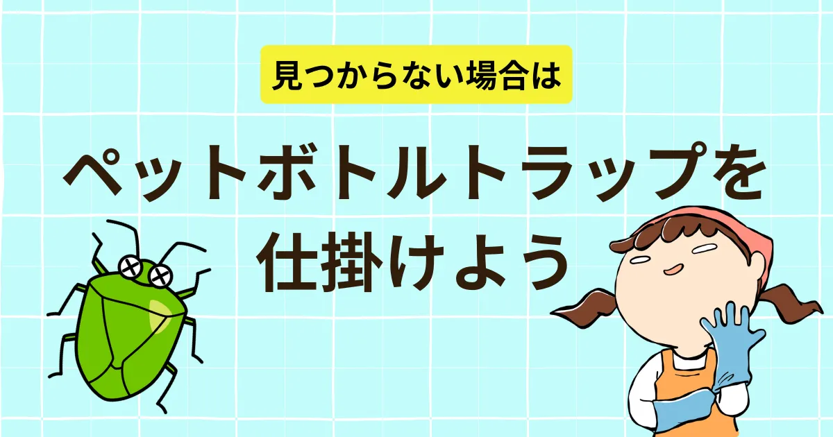 見つからない場合はトラップを仕掛けよう