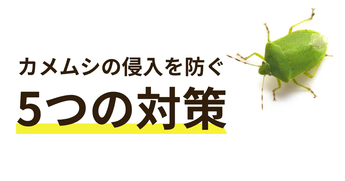 カメムシの侵入を防ぐ5つの対策