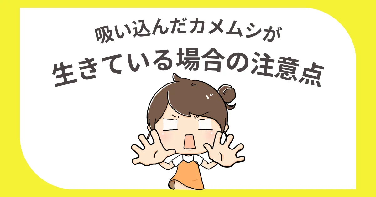 吸い込んだカメムシは死ぬ？生きている場合の注意点