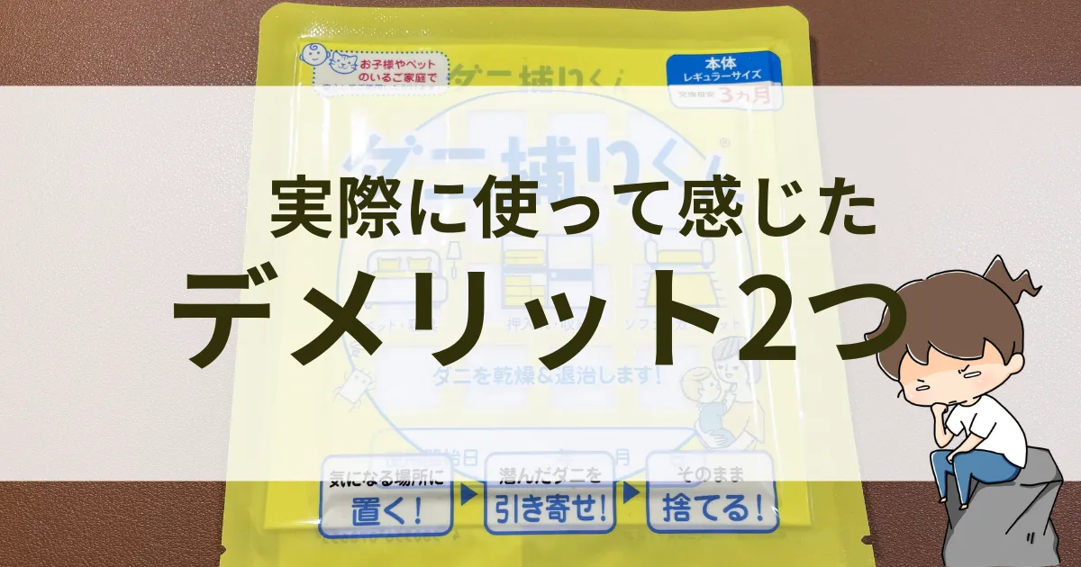 実際に使って感じたデメリット2つ